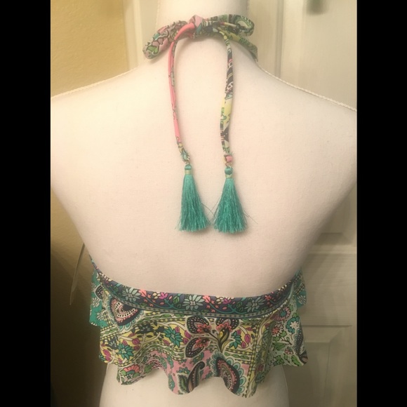 NEW DanielCremieux Floral 2pc/SET w/tassels SzM - Picture 7 of 8